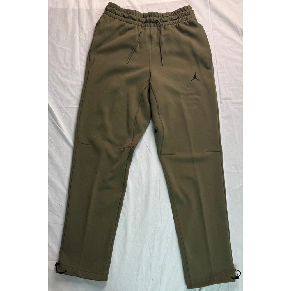 Jordan Sport Hoop Fleece Dri-FIT Mens Pants Sweatpants Olive Green Small NWT